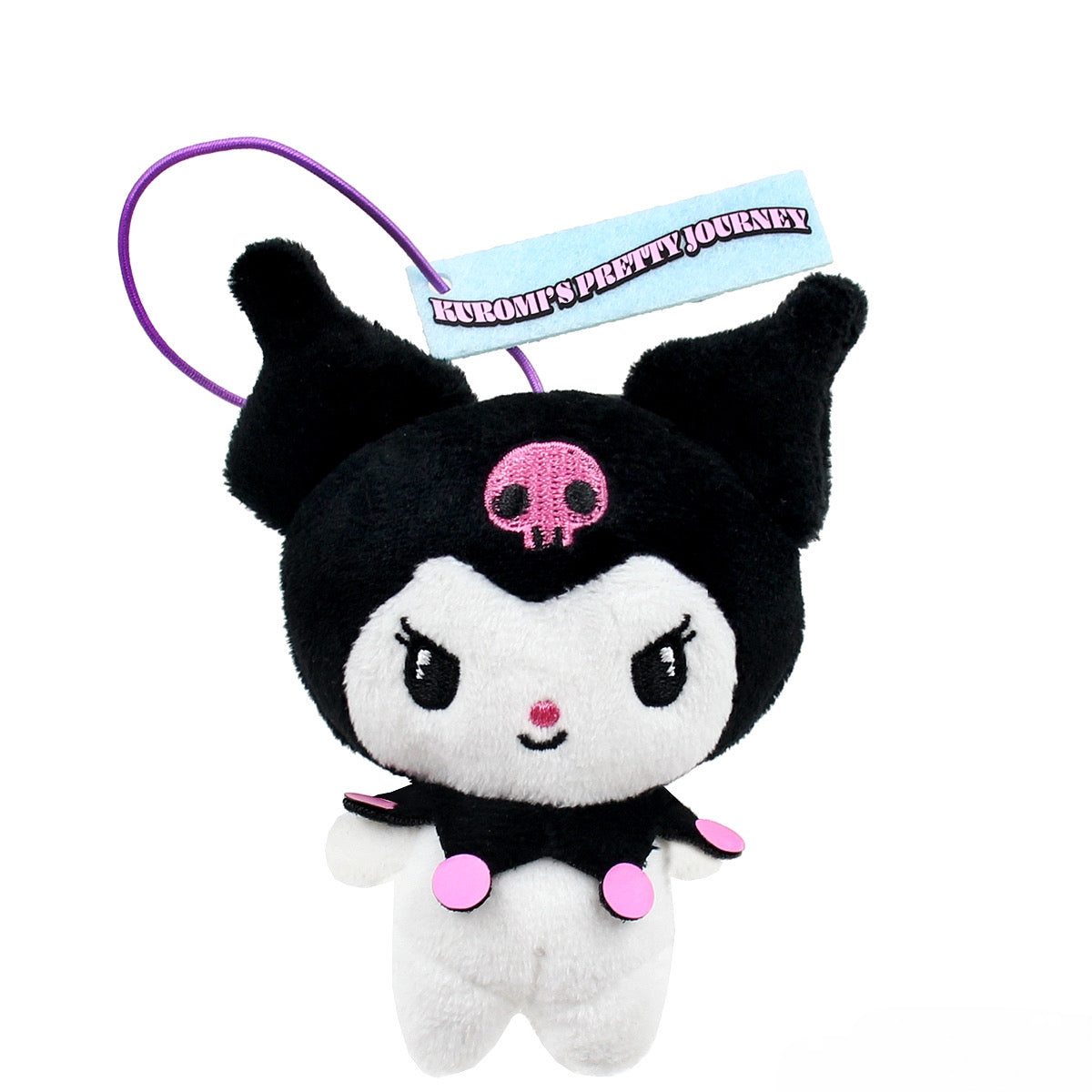Kuromi Smiling Pretty Journey Expressions Plush Mascot Charm