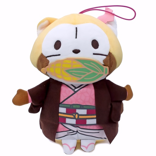 Rascal the Raccoon x Demon Slayer Plush – Nezuko Kamado Cosplay