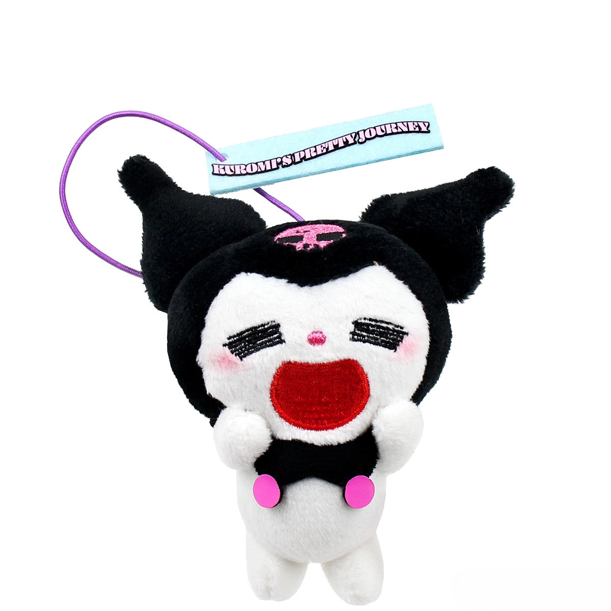 Kuromi Excited Pretty Journey Expressions Plush Mascot Charm