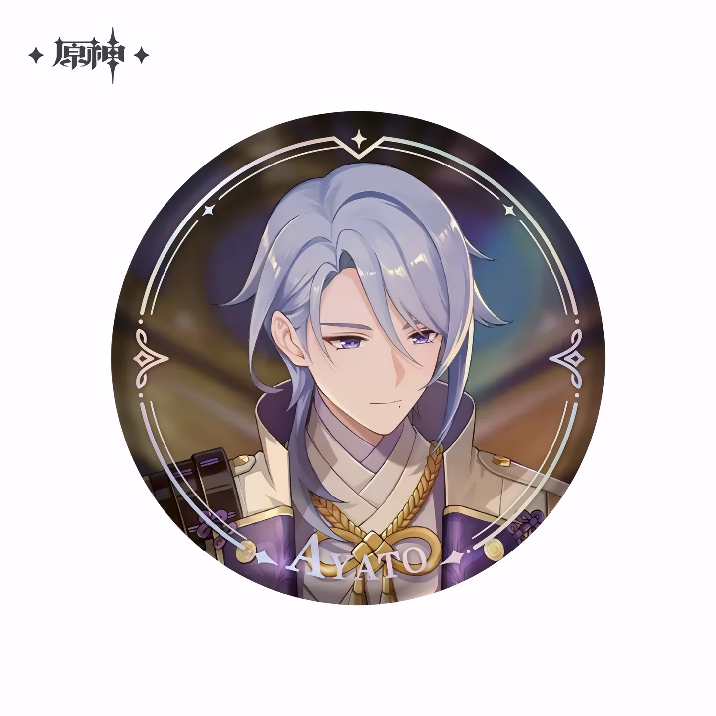 Genshin Impact Character Portrait Series Can Badge – Kamisato Ayato