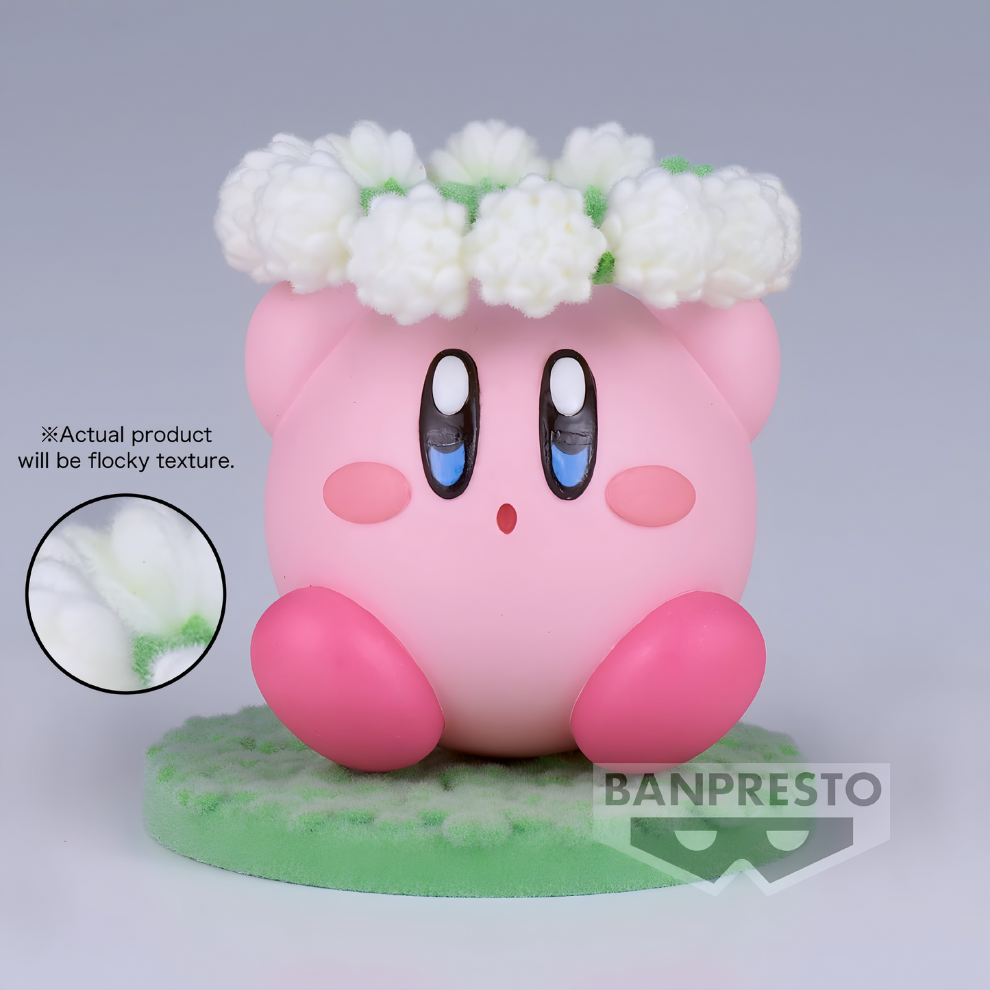 Banpresto: Kirby - Fluffy Puffy Mine Figure (Play in the Flower Ver. B) – 4 cm Flocked Edition