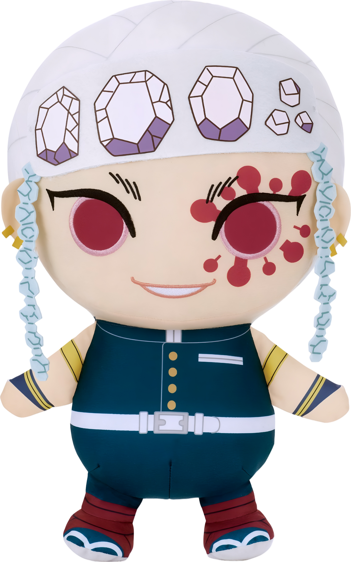 Tengen Uzui Plush – Demon Slayer: Kimetsu no Yaiba – Sound Hashira Chibi Plush Doll (Official Licensed)