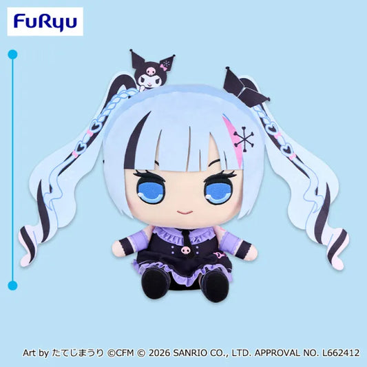 FuRyu Hatsune Miku Snow Miku x Kuromi “Kyurumaru” Big Plush Toy