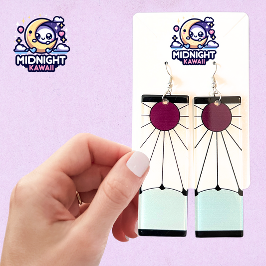 Demon Slay Enamel Earrings