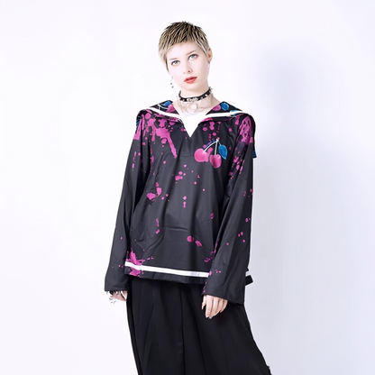 ACDC RAG Yami Kawaii Poison Cherry Sailor Top