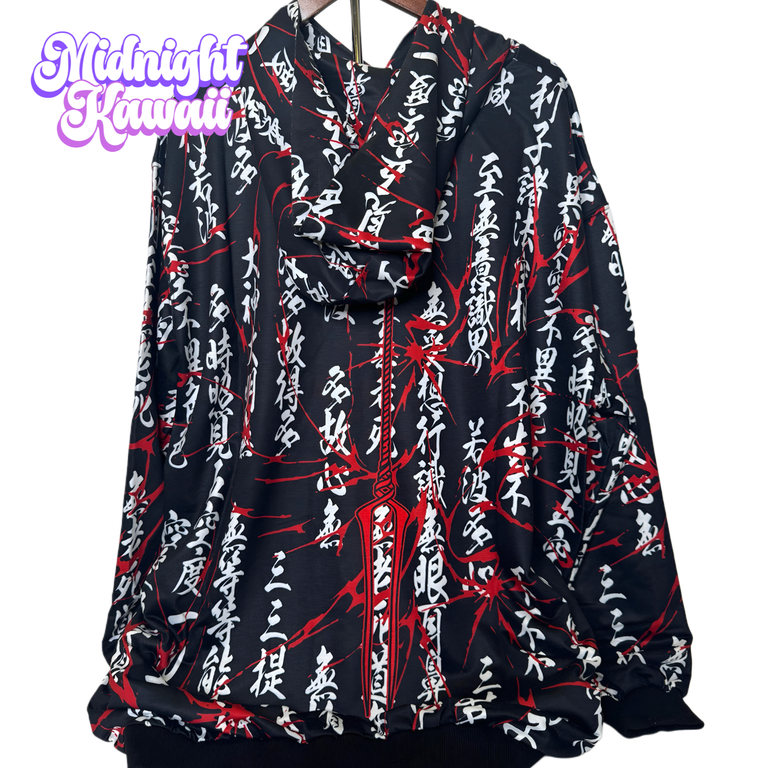 Evangelion x ACDC RAG Oversized Hoodie – Midnight Kawaii