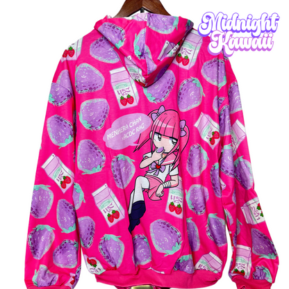 ACDC RAG Strawberry Milk Zip Jacket  Menhera Chan– Pink x Purple
