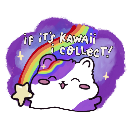 If it's Kawaii I Collect Koko Mascot Sticker