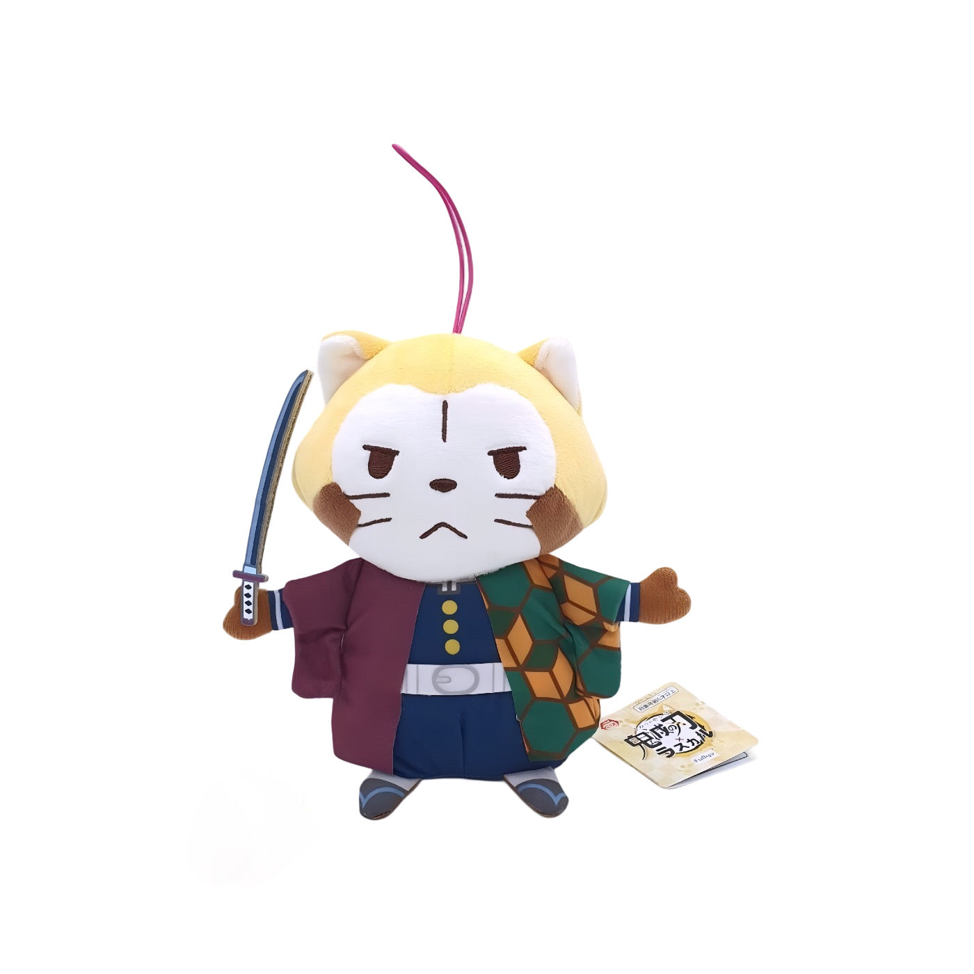 Puchi Rascal Demon Slayer Rascal the Raccoon x Demon Slayer Plush – Tanjiro Kamado Cosplay ...