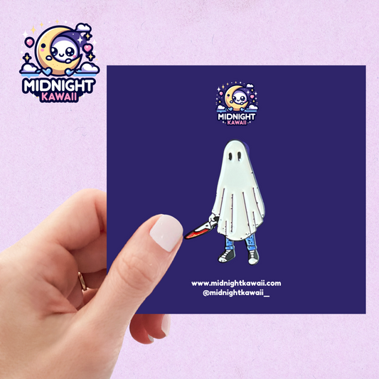 Ghost Horror Enamel Pin