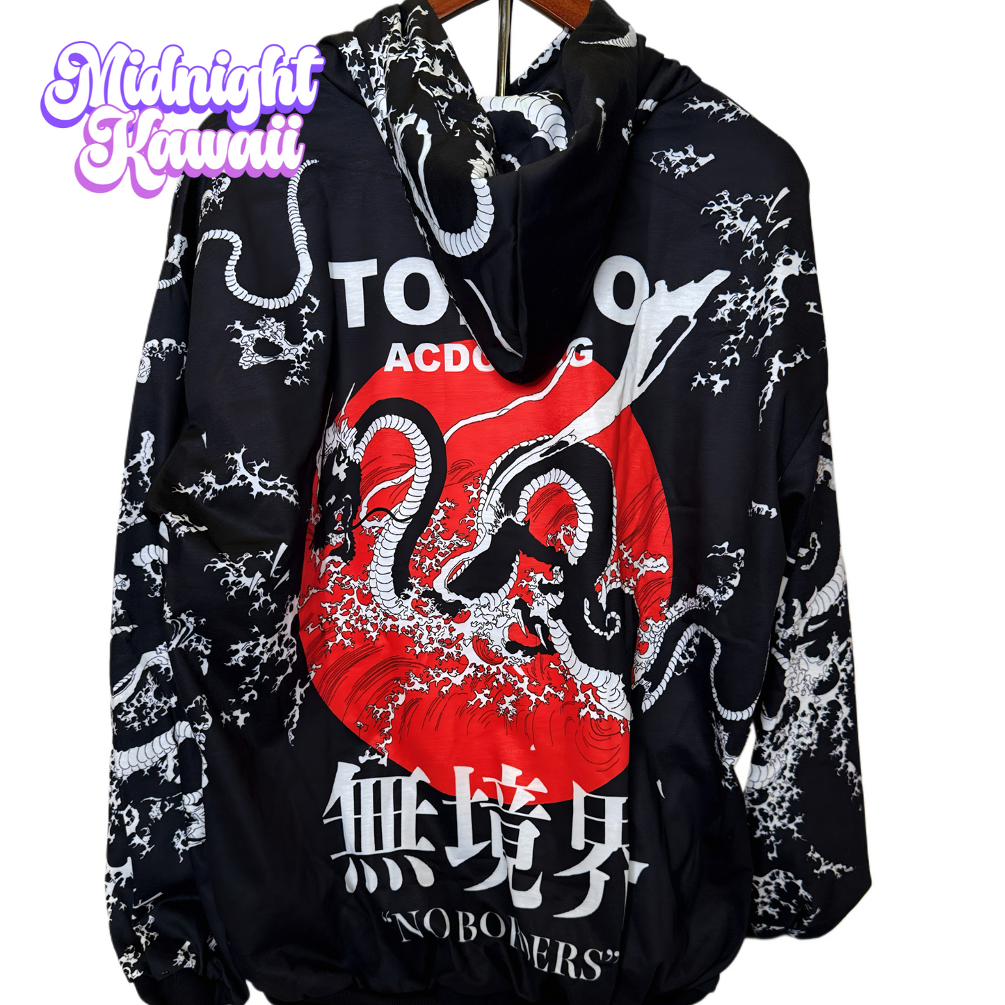 ACDC RAG Tokyo Dragon Hoodie – Black x Red