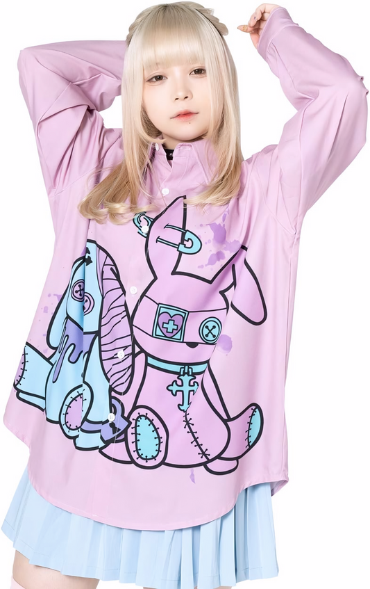 ACDC RAG Bunny Dolls Oversized Shirt Pink