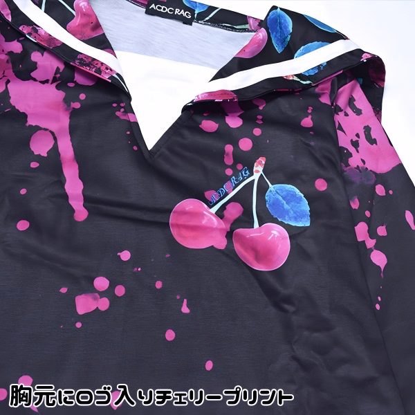ACDC RAG Yami Kawaii Poison Cherry Sailor Top