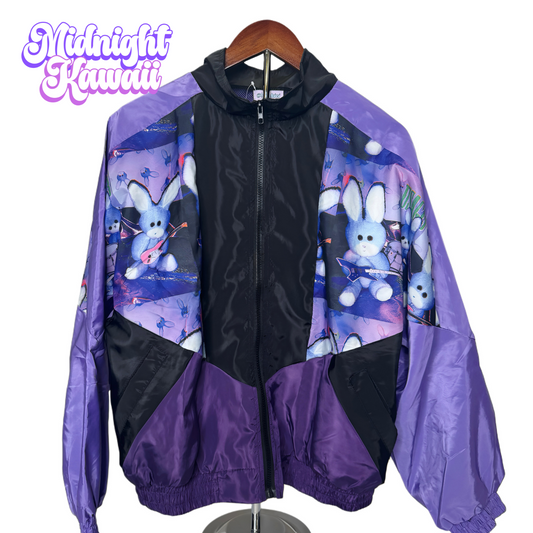 ACDC RAG x @kmakici Purple Bunny Print Zip Jacket – Unisex