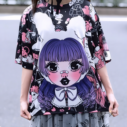 ACDC RAG Violet in the Sky Gothic Lolita Graphic T-Shirt
