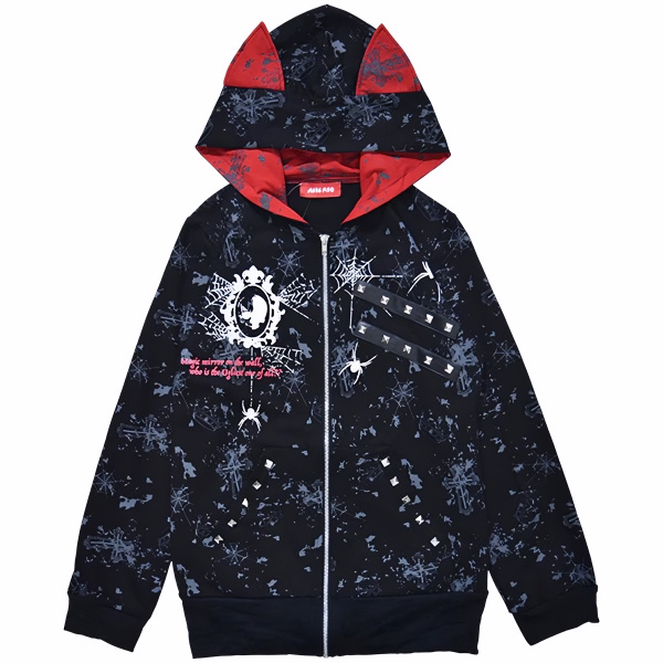 ACDC RAG Punk & Cute Cat Ears Hoodie
