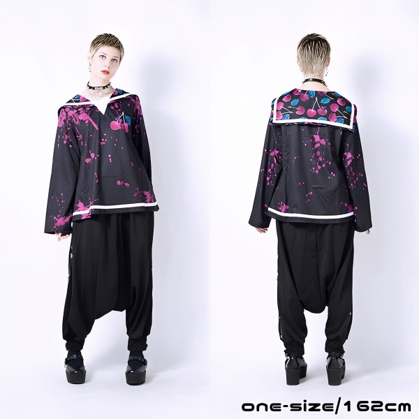 ACDC RAG Yami Kawaii Poison Cherry Sailor Top