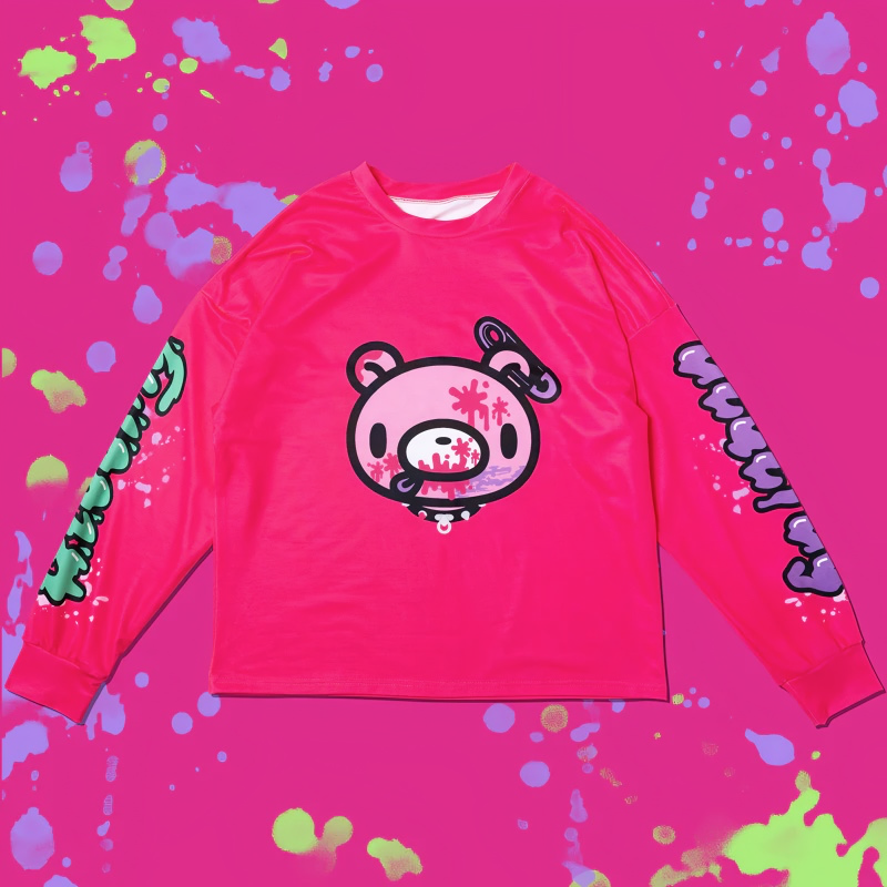 ACDC RAG  Gloomy Long Sleeve T-shirt Bright Pink