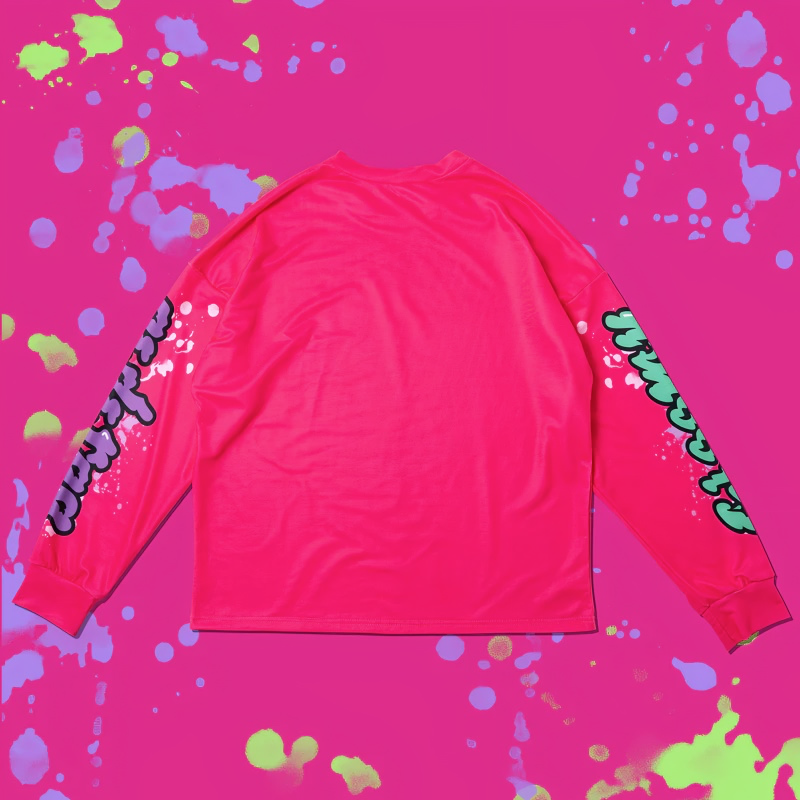 ACDC RAG  Gloomy Long Sleeve T-shirt Bright Pink