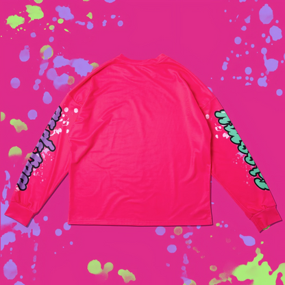 ACDC RAG  Gloomy Long Sleeve T-shirt Bright Pink