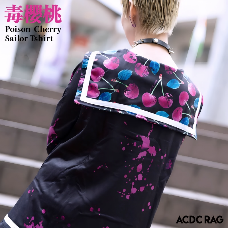 ACDC RAG Yami Kawaii Poison Cherry Sailor Top