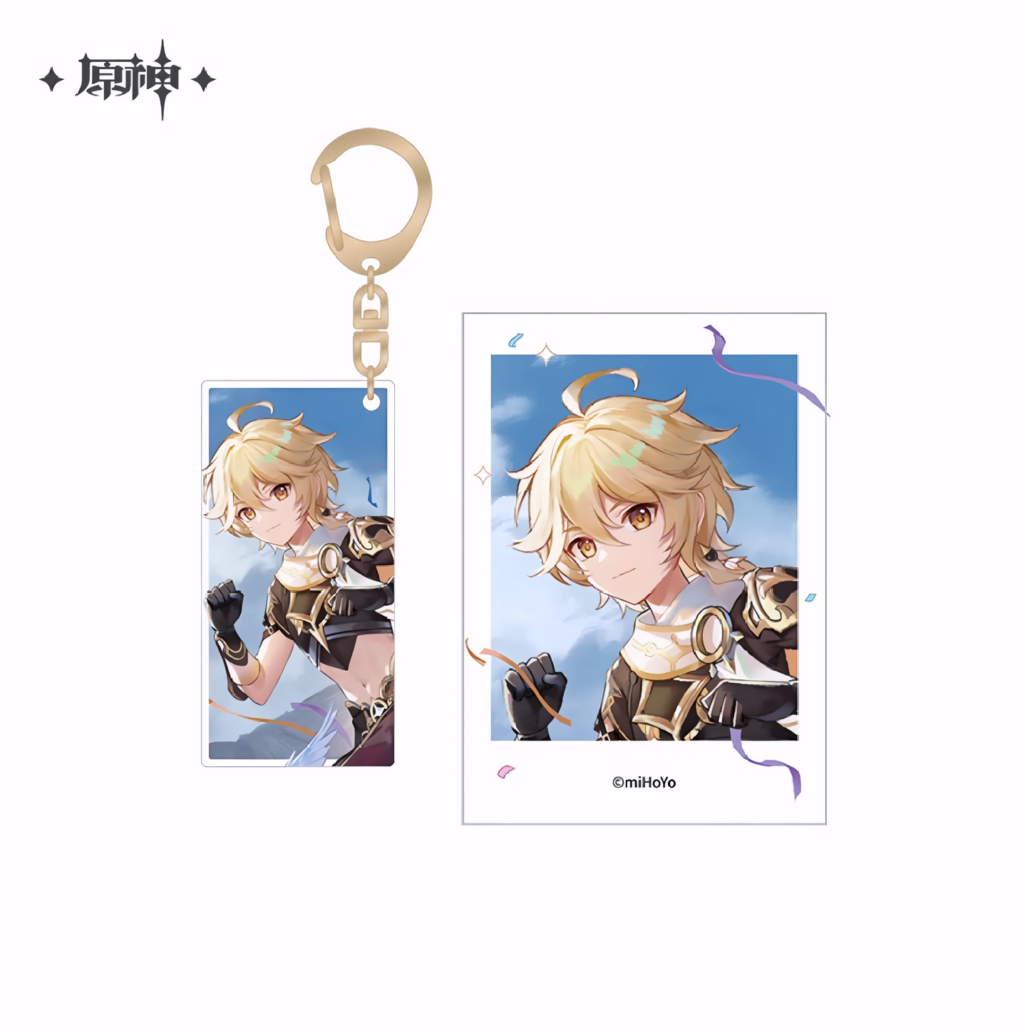 Genshin Impact Character Illustration Series Acrylic Keychain – Traveler (Aether)