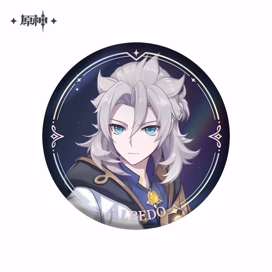 Genshin Impact Character Portrait Series Can Badge – Albedo
