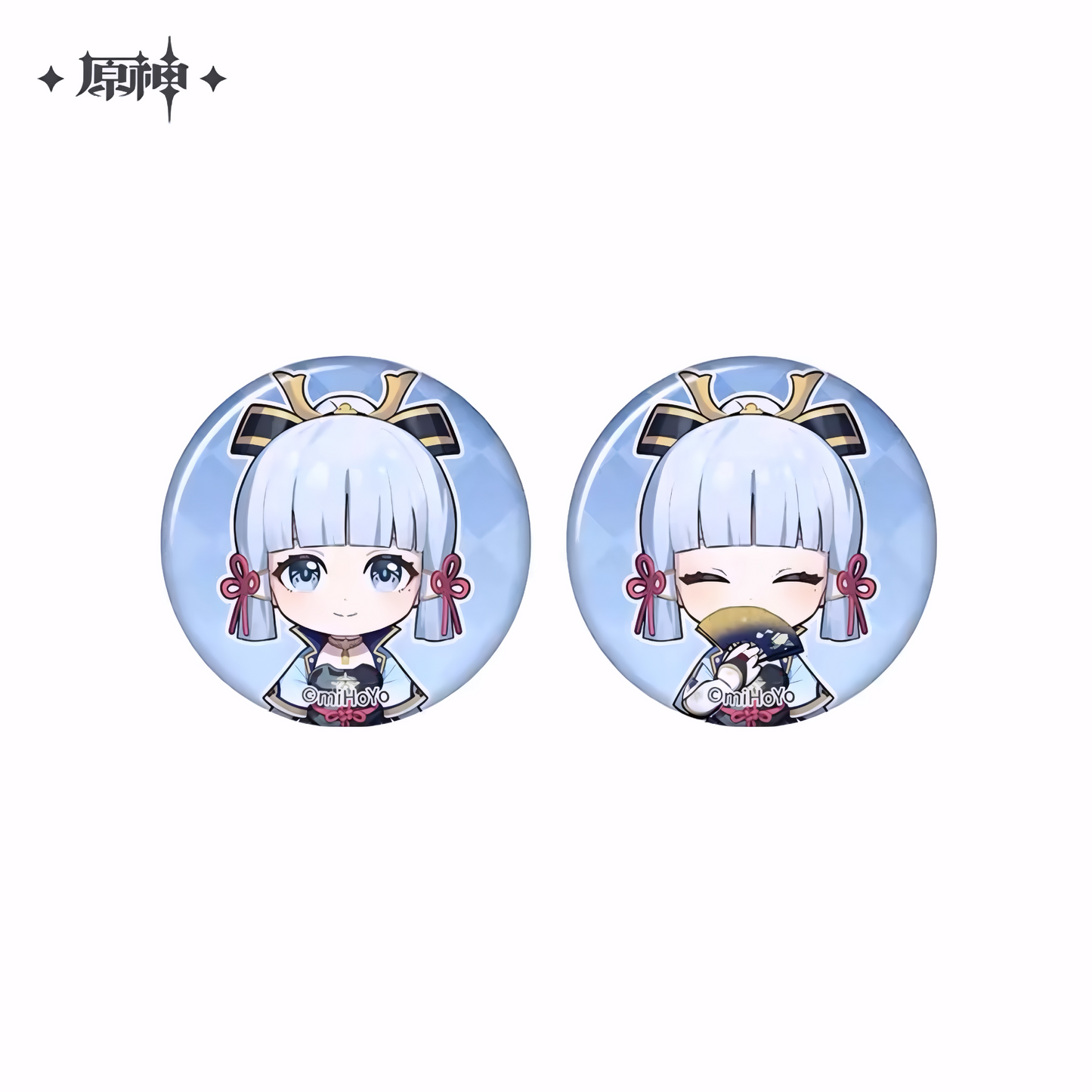 Genshin Impact Mini Chibi Can Badge Set – Kamisato Ayaka