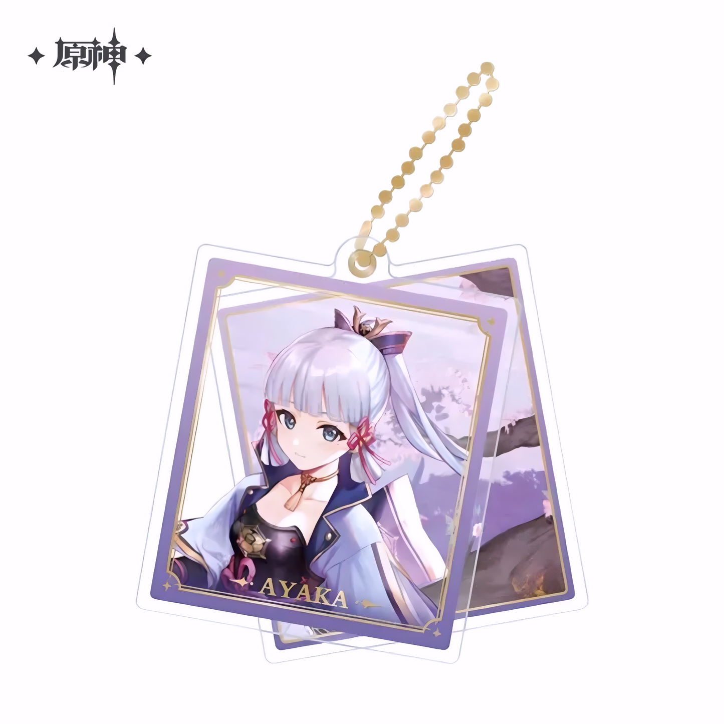 Genshin Impact Character Illustration Series Acrylic Swing Keychain – Kamisato Ayaka
