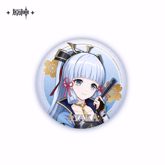 Genshin Impact Character Portrait Series Can Badge – Kamisato Ayaka