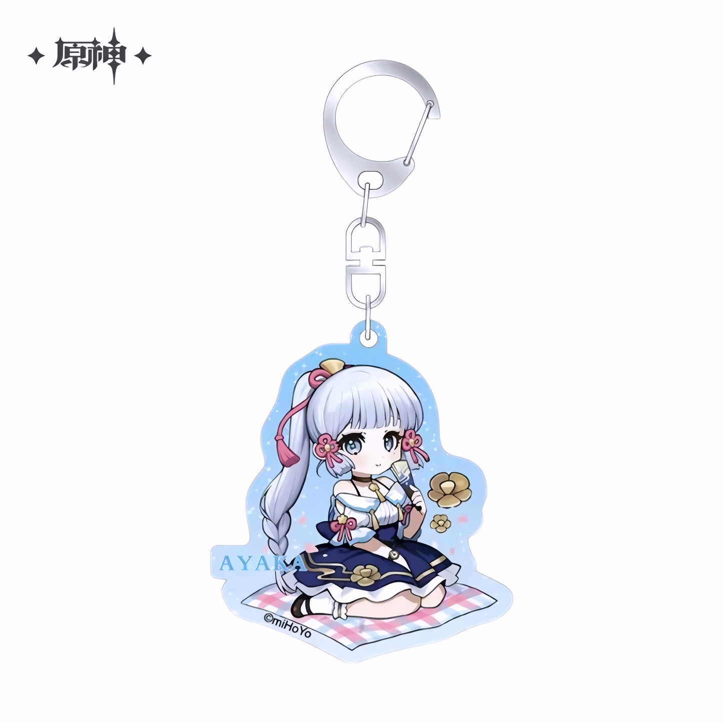 Genshin Impact Chibi Series Acrylic Keychain – Kamisato Ayaka