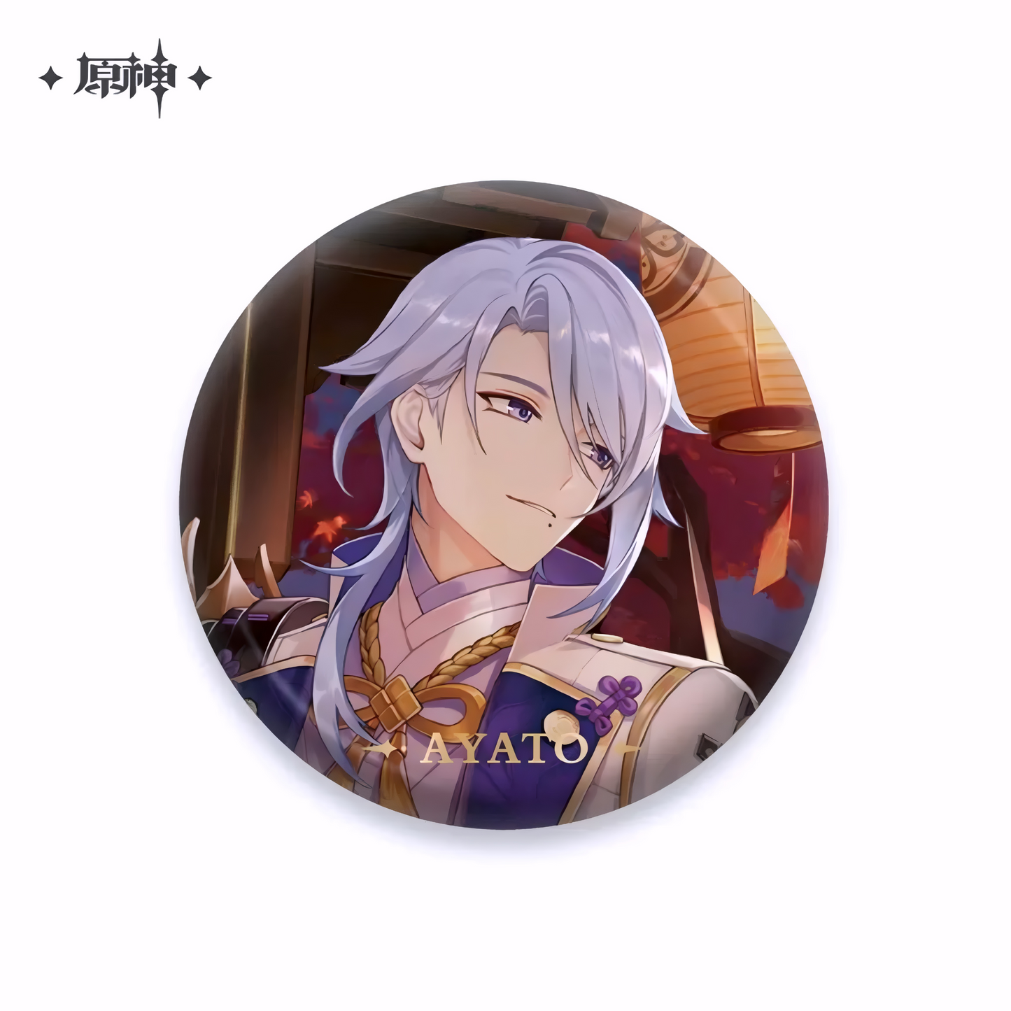 Genshin Impact Character Illustration Series Can Badge – Kamisato Ayato
