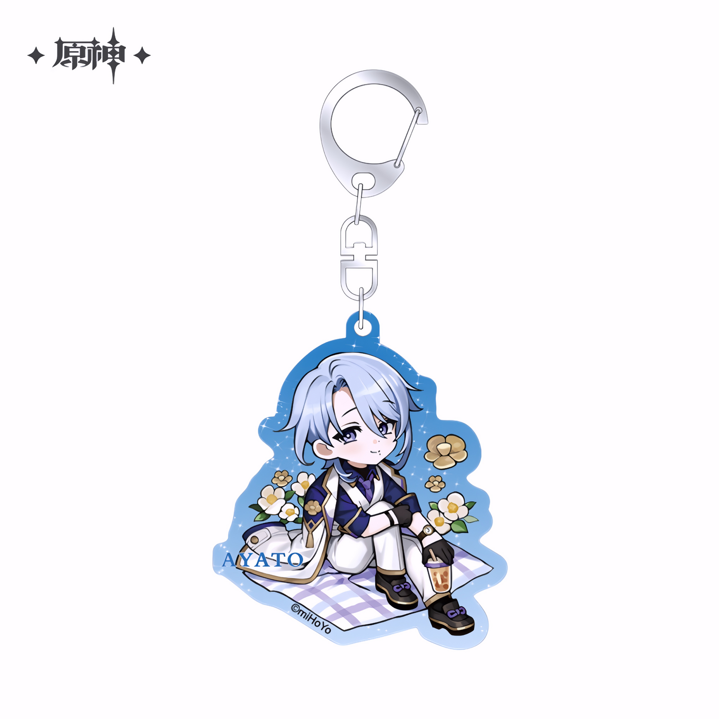 Genshin Impact Kamisato Ayato Chibi Acrylic Keychain