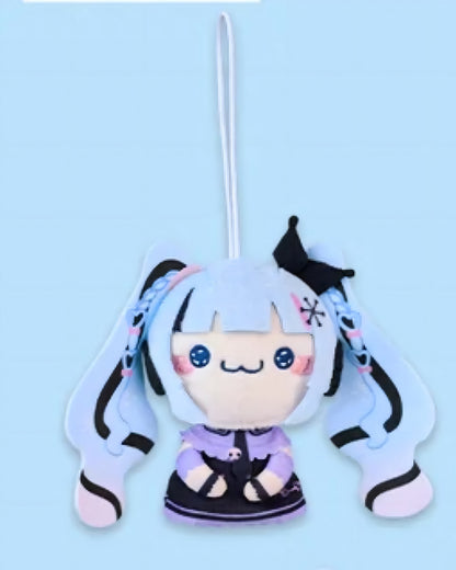 Snow Miku x Kuromi Small Plushies