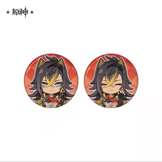 Genshin Impact Official Merchandise – Dehya Chibi Mini Badge Set (2 Types)