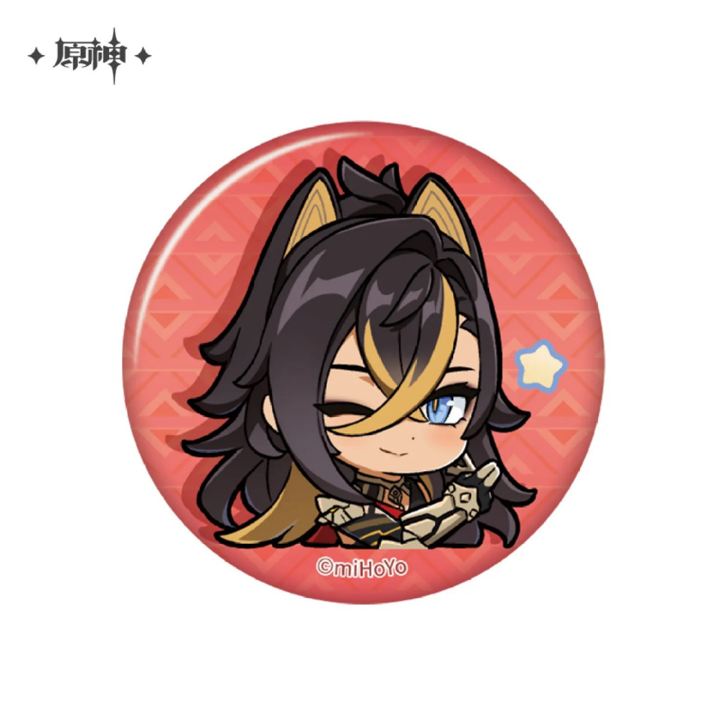Genshin Impact Official Merchandise – Dehya Chibi Expression Series Round Badge