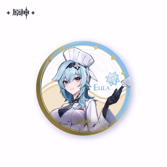 Genshin Impact Genshin Concert Character Series Can Badge – Eula (Chef Outfit Ver.) Official miHoYo Merchandise