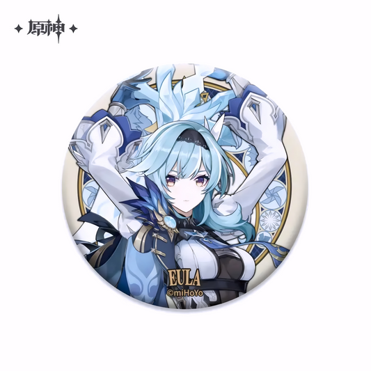 Genshin Impact Character Illustration Series Can Badge – Eula (Official miHoYo Merchandise)