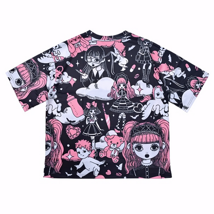 ACDC RAG Violet in the Sky Gothic Lolita Graphic T-Shirt