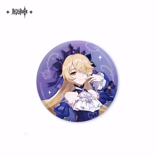 Genshin Impact Character Illustration Series Can Badge – Fischl (Official miHoYo Merchandise)