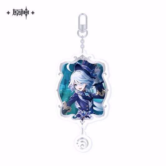 Genshin Impact Character Acrylic Keychain – Furina (Framed Design Ver.) Official miHoYo Merchandise