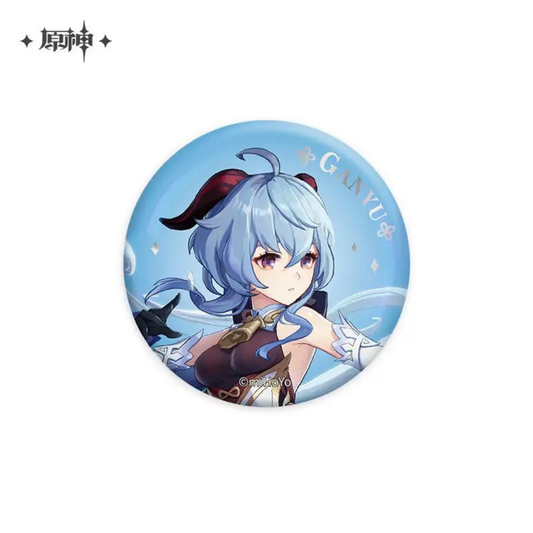Genshin Impact Ganyu Blue Portrait 58mm Can Badge Official miHoYo
