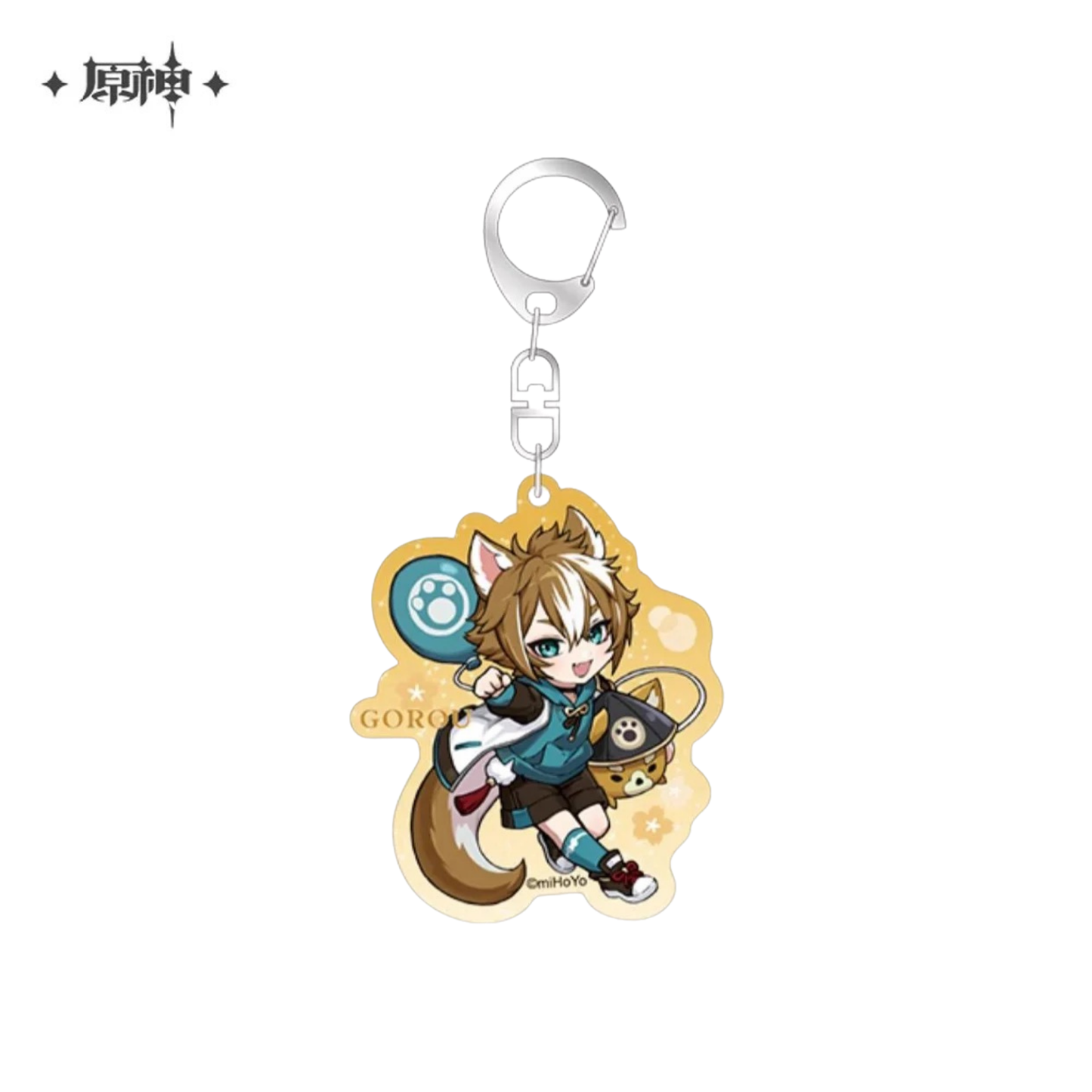 Genshin Impact Gorou Acrylic Keychain Official Style Charm