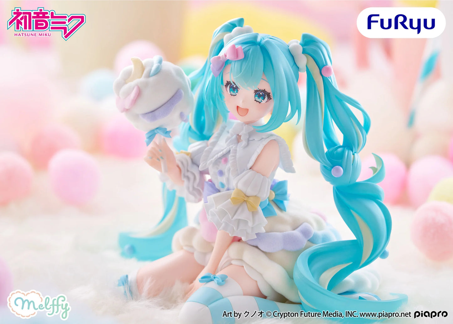[PRE ORDER] Hatsune Miku Melffy Figure - Hatsune Miku Cotton Candy Theme Ver.
