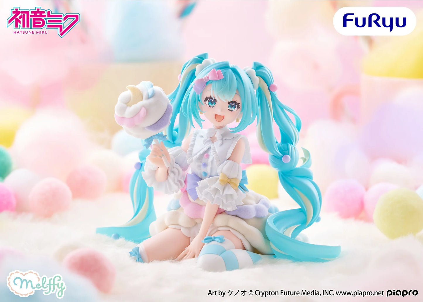 [PRE ORDER] Hatsune Miku Melffy Figure - Hatsune Miku Cotton Candy Theme Ver.