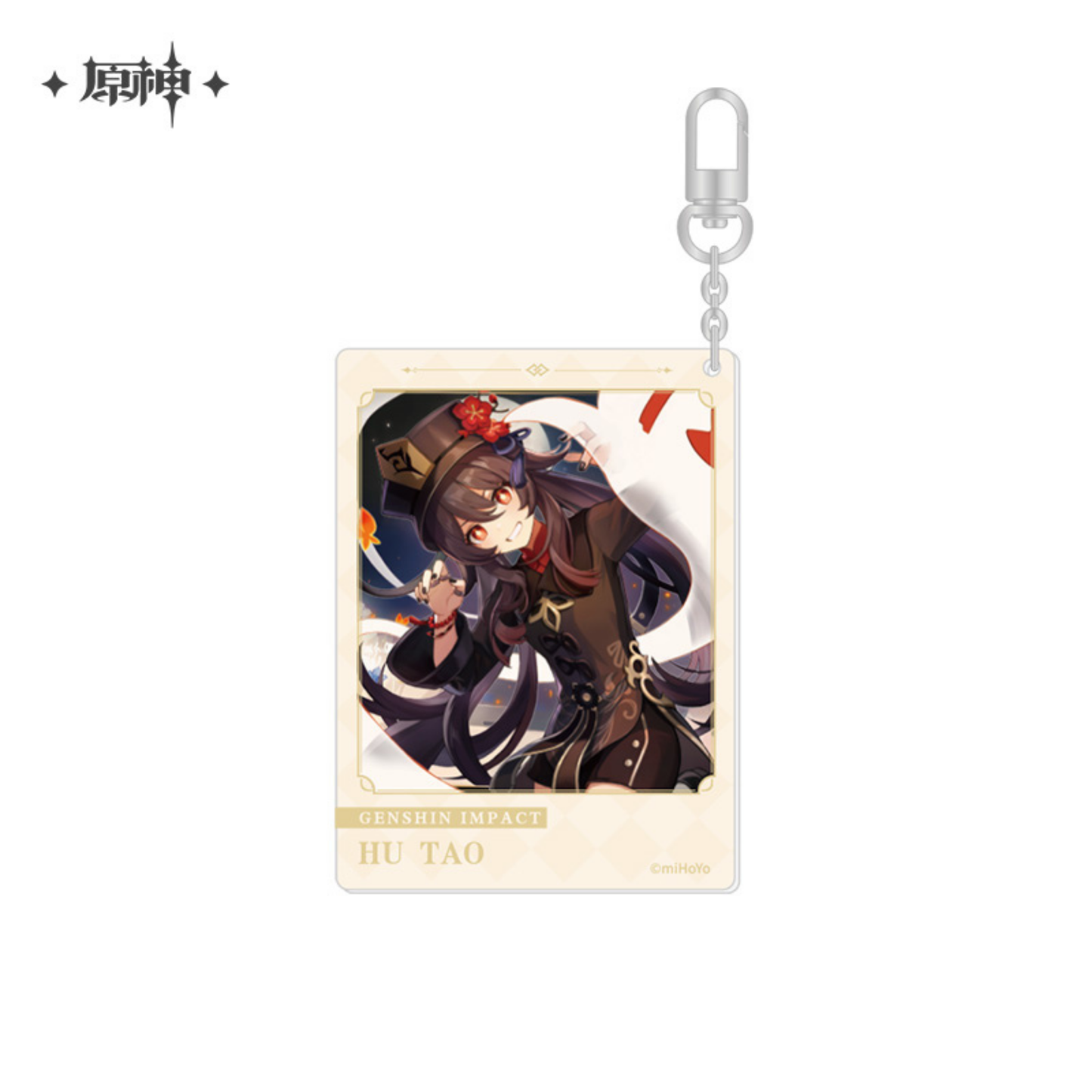 Genshin Impact Hu Tao Acrylic Keyring Character Official miHoYo
