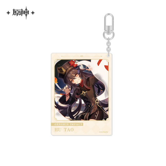 Genshin Impact Hu Tao Acrylic Keyring Character Official miHoYo