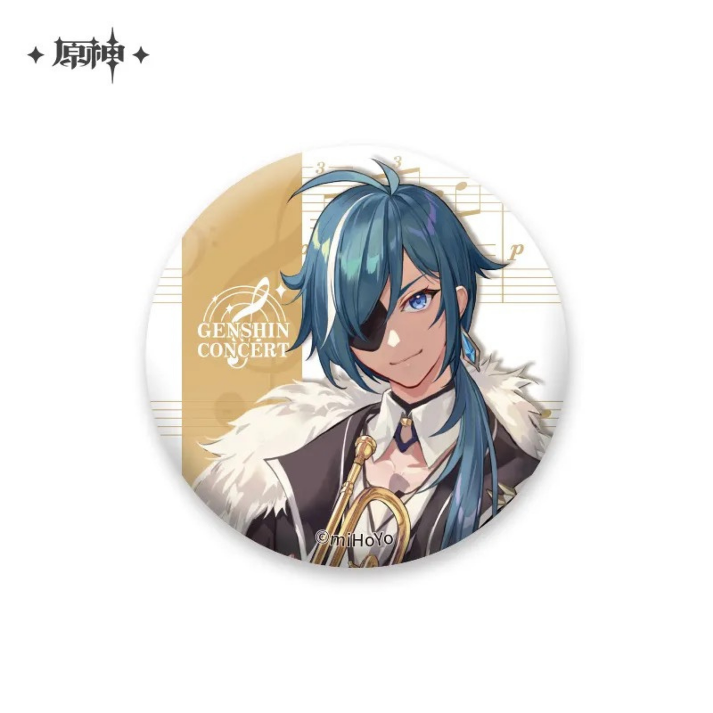 Genshin Impact – Kaeya Genshin Concert Series Character Badge (58mm) | Official miHoYo Merchandise