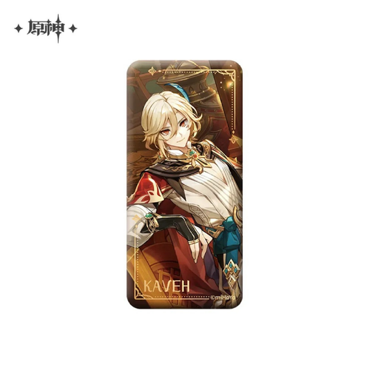 Genshin Impact Kaveh Character Rectangular Badge Official Merchandise