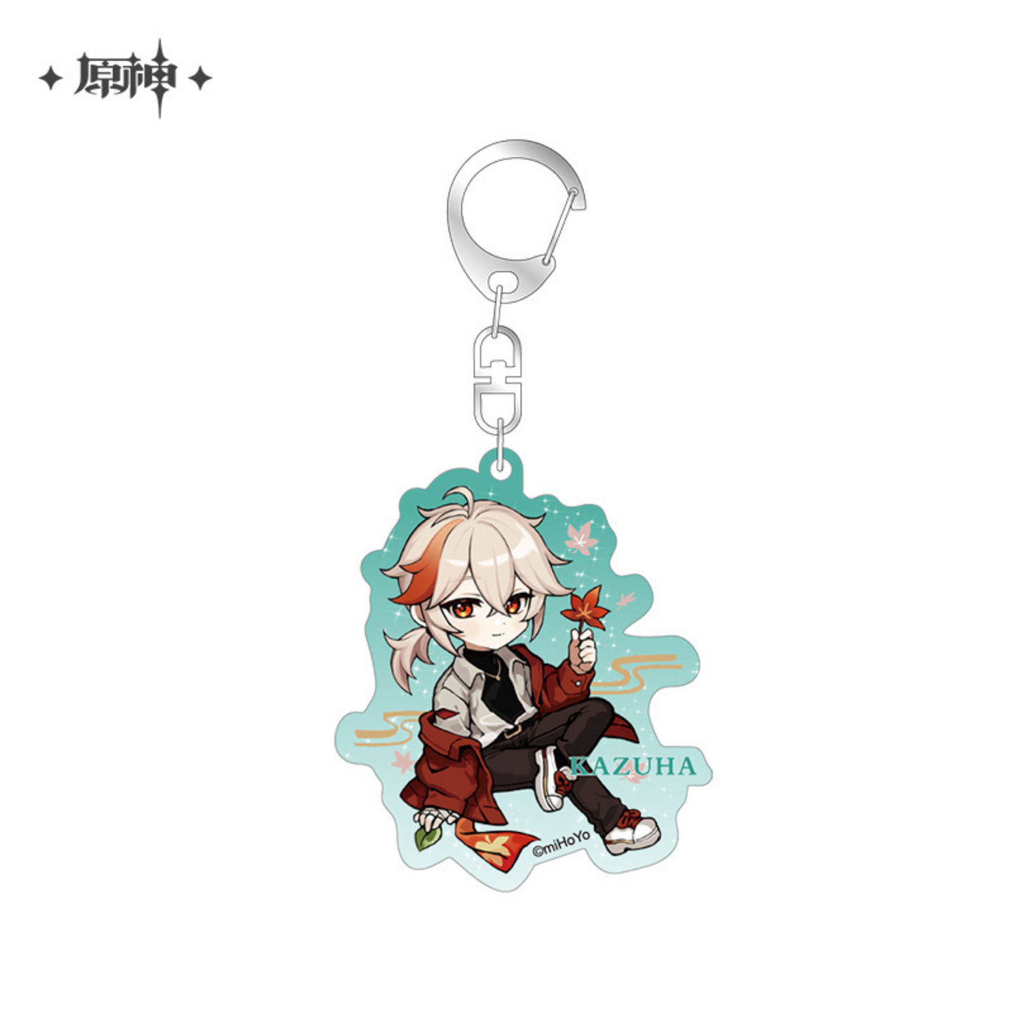 Genshin Impact Kazuha Chibi Acrylic Keychain Official Style Charm